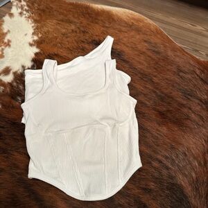 PINK Victoria's Secret lot of 2 White Tanks